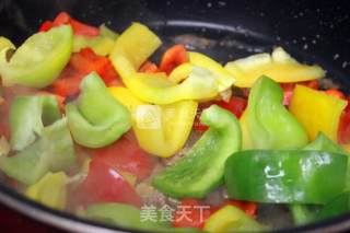 彩椒牛肉的做法步骤：4