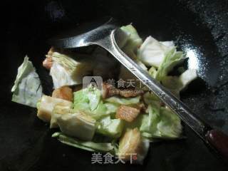 咖喱肉片圆白菜的做法步骤：5