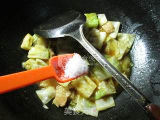 咖喱肉片圆白菜的做法步骤：8