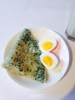 韭菜鸡蛋饼的做法步骤：13