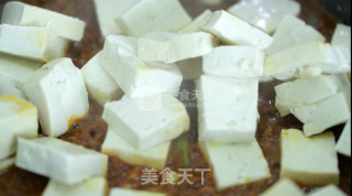 南极磷虾酱烧豆腐的做法步骤：2