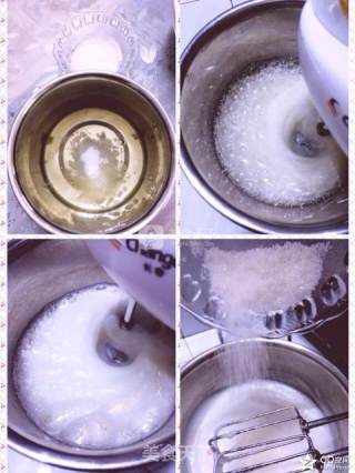 抹茶红豆戚风蛋糕的做法步骤：5