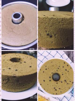 抹茶红豆戚风蛋糕的做法步骤：10