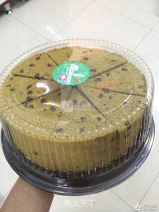 抹茶红豆戚风蛋糕的做法步骤：14