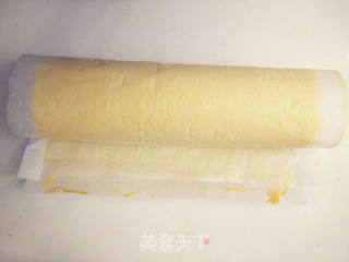 黄桃奶油蛋糕卷的做法步骤：13