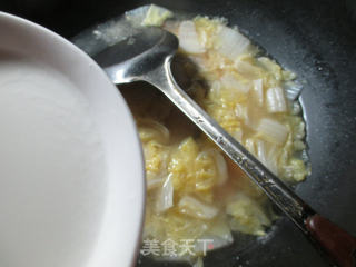 醋溜白菜带鱼羹的做法步骤：9