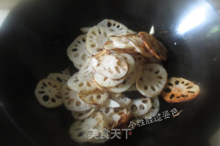 京酱回锅藕片的做法步骤：5