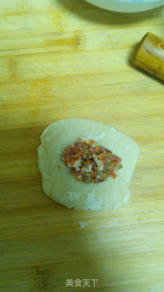 苏式榨菜鲜肉月饼的做法步骤：12