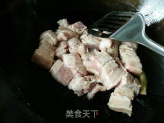 啤酒烧百叶结红烧肉的做法步骤：3