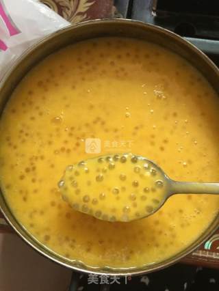 芒果西米小丸子的做法步骤：3