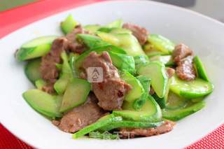青瓜牛肉的做法步骤：5