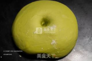 奶香抹茶红豆包（手揉版）的做法步骤：10
