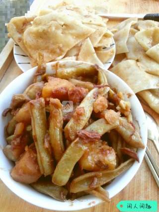 土豆豆角烀饼家常菜的做法步骤：14