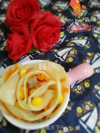 宝宝大爱玫瑰饺子     让满满的爱唤醒你的食欲～的做法步骤：20