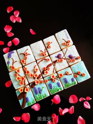 鸟语花香饼干【创意糖霜饼干】的做法步骤：24