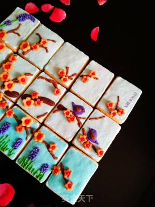鸟语花香饼干【创意糖霜饼干】的做法步骤：26