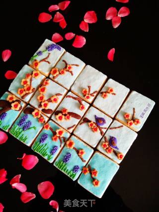 鸟语花香饼干【创意糖霜饼干】的做法步骤：28