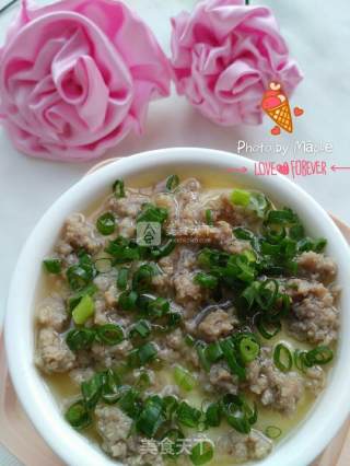 水嫩细滑完美 肉末蒸水蛋的做法步骤：10