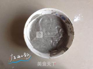 黑芝麻双拼蛋糕的做法步骤：9