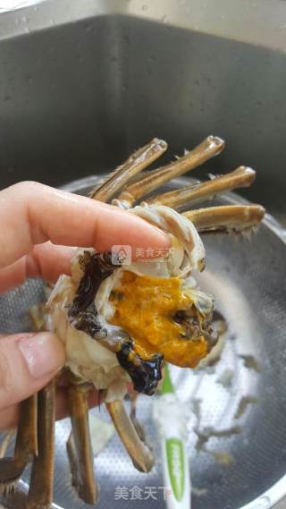 蛋蒸大闸蟹的做法步骤：3