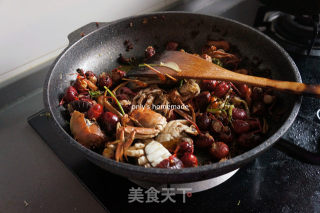 干煸群英会（小龙虾、河虾、六月黄）的做法步骤：6