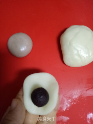 猫爪冰皮月饼的做法步骤：10