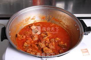 番茄牛肉锅的做法步骤：2