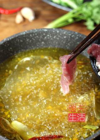 酸汤肥牛的做法步骤：5
