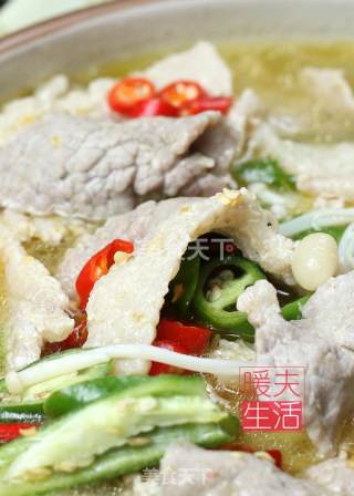 酸汤肥牛的做法步骤：7