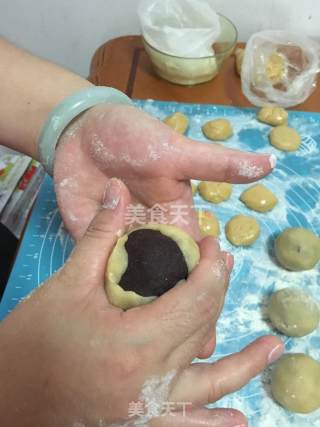 广式月饼之红豆蛋黄馅的做法步骤：14