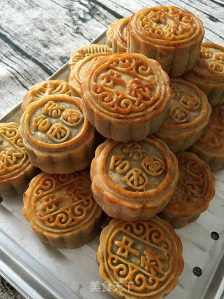 广式月饼之红豆蛋黄馅的做法步骤：27