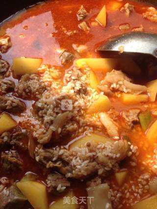土豆牛肉焖饭的做法步骤：12