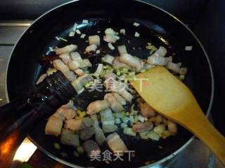 五花肉烧茄丁的做法步骤：7
