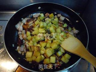五花肉烧茄丁的做法步骤：9