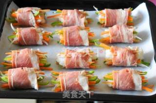 培根肉饭卷的做法步骤：8