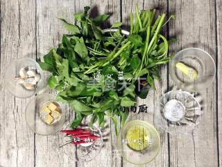 广州家常小菜腐乳炒通心菜#肉肉厨的做法步骤：1