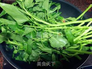 广州家常小菜腐乳炒通心菜#肉肉厨的做法步骤：8