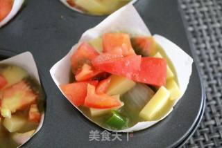 鸡蛋蔬菜杯的做法步骤：9