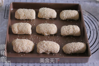 奶香芝麻卷的做法步骤：6