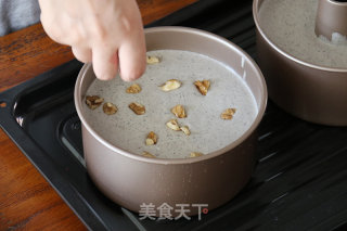 黑芝麻戚风蛋糕的做法步骤：9