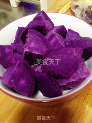 紫薯苹果驻颜糖水的做法步骤：1