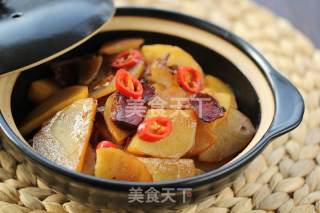 腊肉土豆片的做法步骤：8