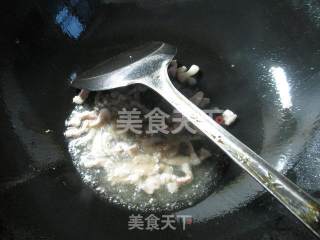 肉丝圆白菜蚕豆羹的做法步骤：3