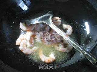 虾仁圆白菜炒面的做法步骤：3