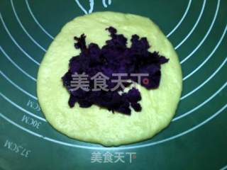 紫薯乳酪面包的做法步骤：12