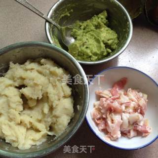 牛油果培根芝士派的做法步骤：6