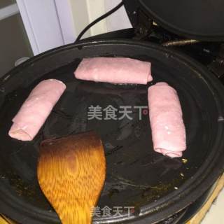 紫薯培根烙饼的做法步骤：8