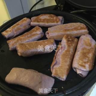 紫薯培根烙饼的做法步骤：9