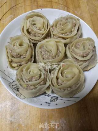 玫瑰花香煎包的做法步骤：8
