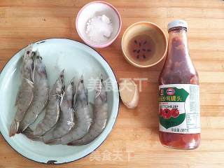番茄虾的做法步骤：1